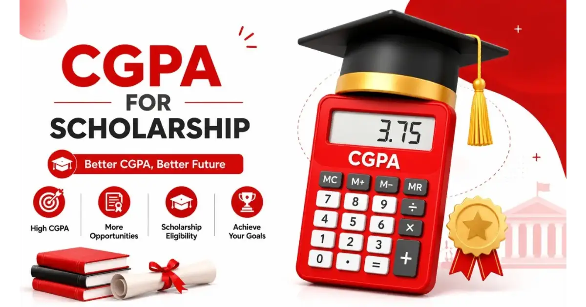 Table of minimum CGPA requirements for DAAD, Fulbright, Commonwealth and Canadian scholarships